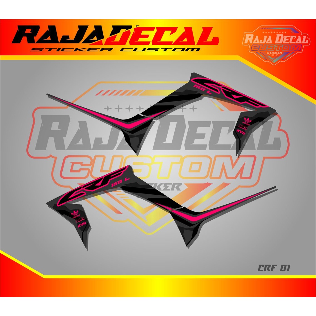 striping ori variasi crf 150L striping variasi crf stiker crf minimalis