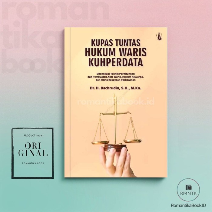 KUPAS TUNTAS HUKUM WARIS KUHPERDATA: Dilengkapi Teknik Perhitungannya dan Pembuatan Akta Waris, Huku