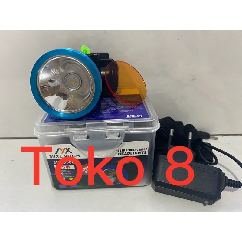 SENTER KEPALA 25WATT BISA CHARGE TERANG BATERAI LITHIUM BODY HALUS HEADLAMP CAHAYA KUNING &amp; PUTIH