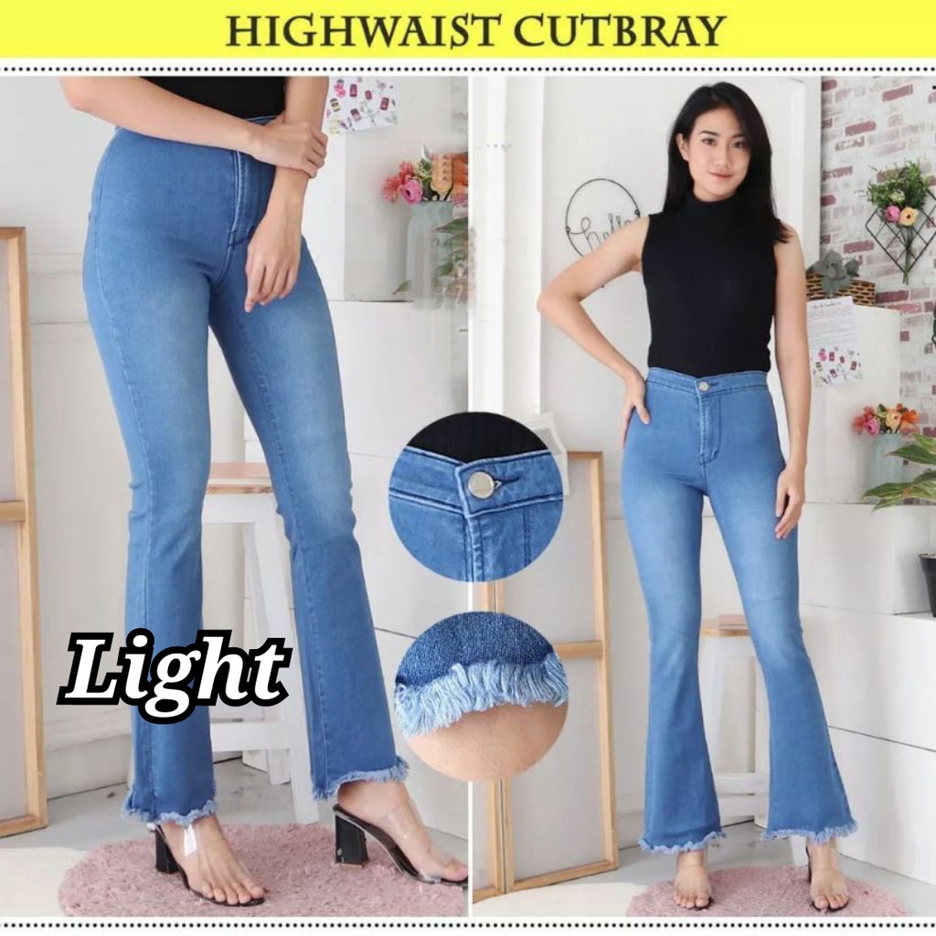 SUPER MODIS CUTBRAY HIGHWAIST VARIASI RAWIS