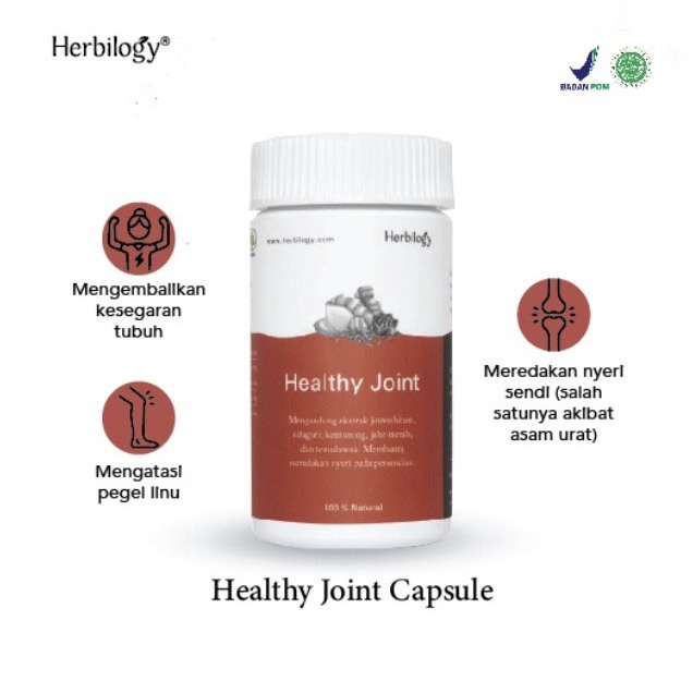 Herbilogy Healthy Joint - Asam Urat &amp; Nyeri Sendi 60 Kapsul