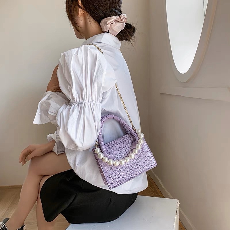 ✨✨HOTESALE✨✨TAS CROCO MUTIARA HANDBAG SELEMPANG SLINGBAG SHOULDER KONDANGAN BAG WANITA IMPORT LB-221