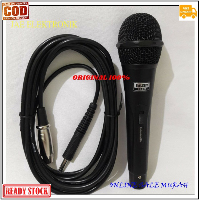 G493 MIC KARAOKE EALSEM ORIGINAL G493 MICROPHONE KABEL DYNAMIC CABLE MIK vocal vokal profesional pro mikrophone musik music audio sistem sound system panggung dj studio  Tidak pakai baterai langsung colok aja  BISA DIGUNAKAN KE SEGALA ALAT AUDIO  Bahan AB