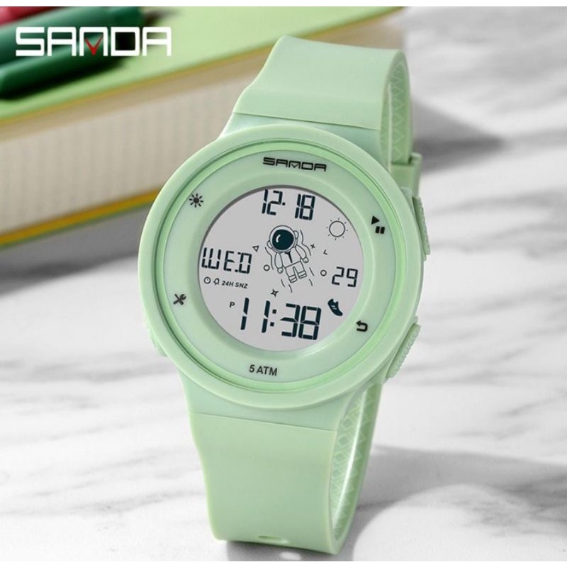 Jam Tangan SD2121 Jam Tangan Wanita Pria Digital Tali Rubber Shockproof Anti Air