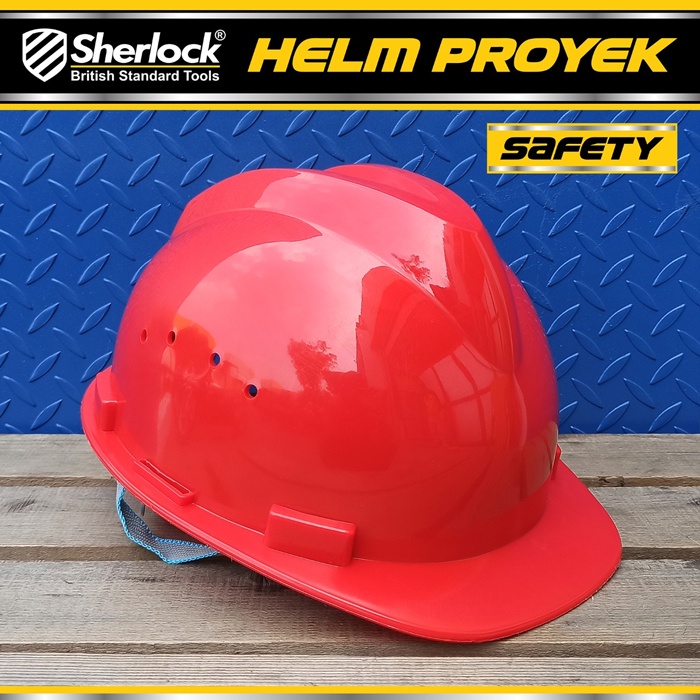 Helm Proyek Safety V-Guard Virgin ABS Part Fastrack Sherlock