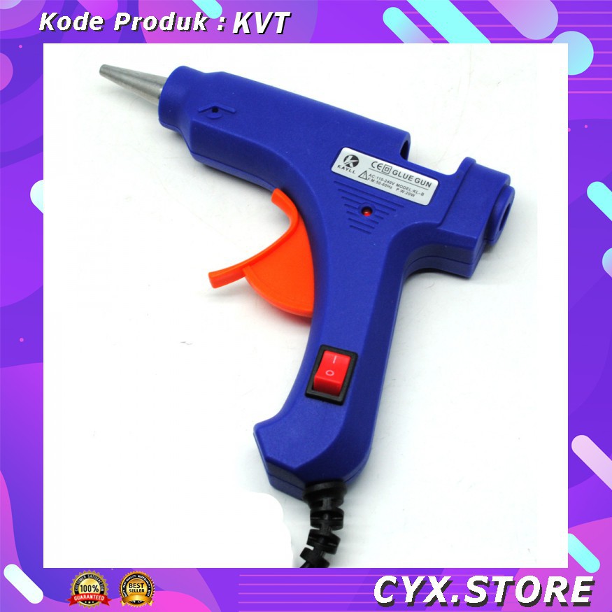 Grab Medan Hot Melt Glue Gun Pistol Lem Tembak 20W - JBY-20W KVT JINBOYI