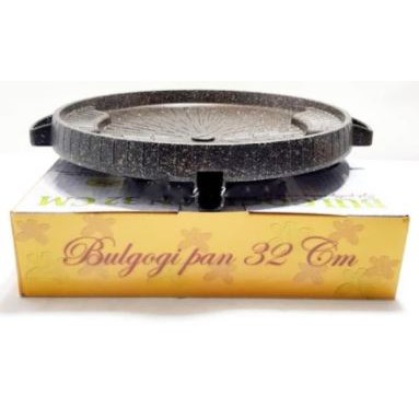 Bulgogi Pan 32cm Grill Marble Panggangan BBQ TANPA TUTUP KACA - Bulgogi Pan 32 cm