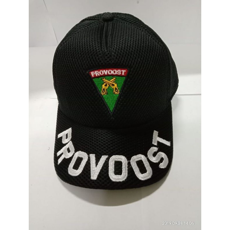 Topi Jaring Provost TNI |Topi Provost TNI hitam