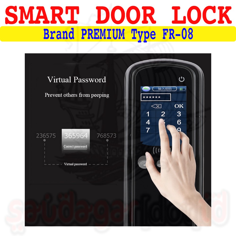 KUNCI PINTU DIGITAL - DIGITAL DOOR LOCK - FACE + FINGERPRINT