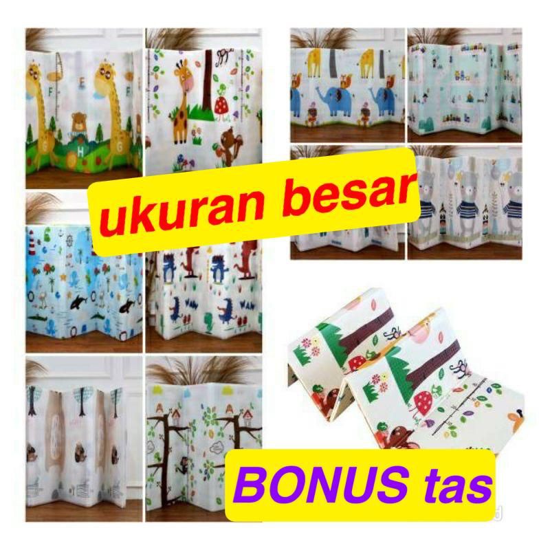 PLAYMAT FREE TAS / PLAYMAT SHIMANO / MATRAS LIPAT ANAK BAYI JUMBO SIZE 180x200CM