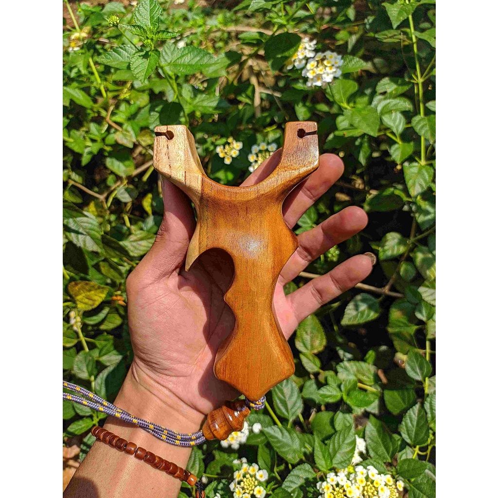 Frame ketapel ikan kayu jati