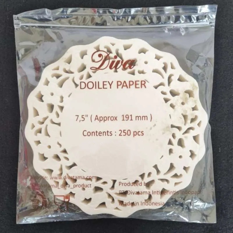 

Paper Doilies 7,5 / Alas kertas renda isi 250 pcs