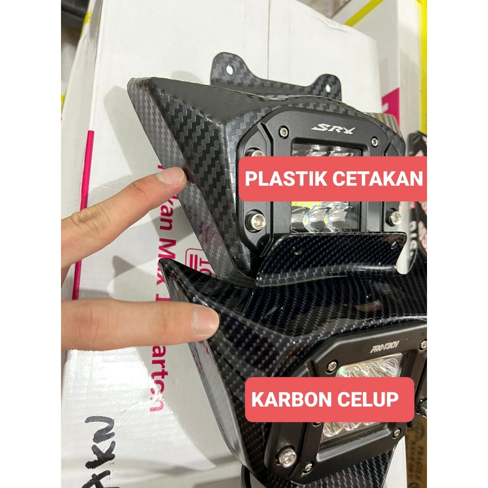 REFLEKTOR LED HEADLAMP LAMPU DEPAN CRF KLX WR155 DTRACKER CARBON