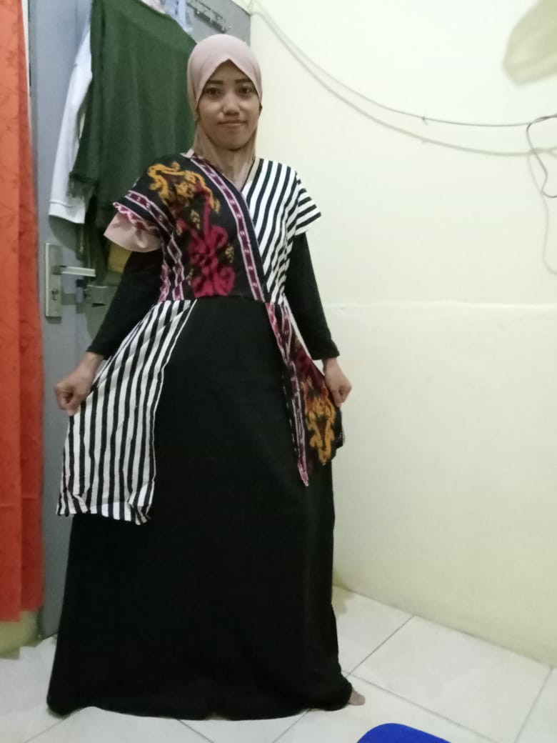 Gamis Etnik Motif Tenun Afia Batik Pekalongan Ori Termurah Terbaik Bintang 5