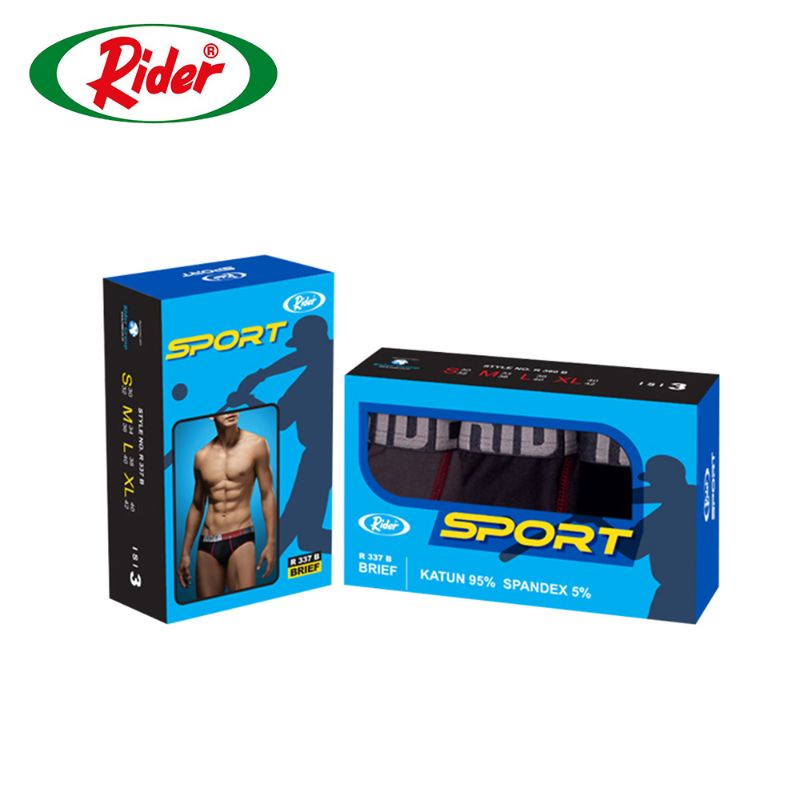 Celana Dalam Pria Rider Sport R337B (3in1)