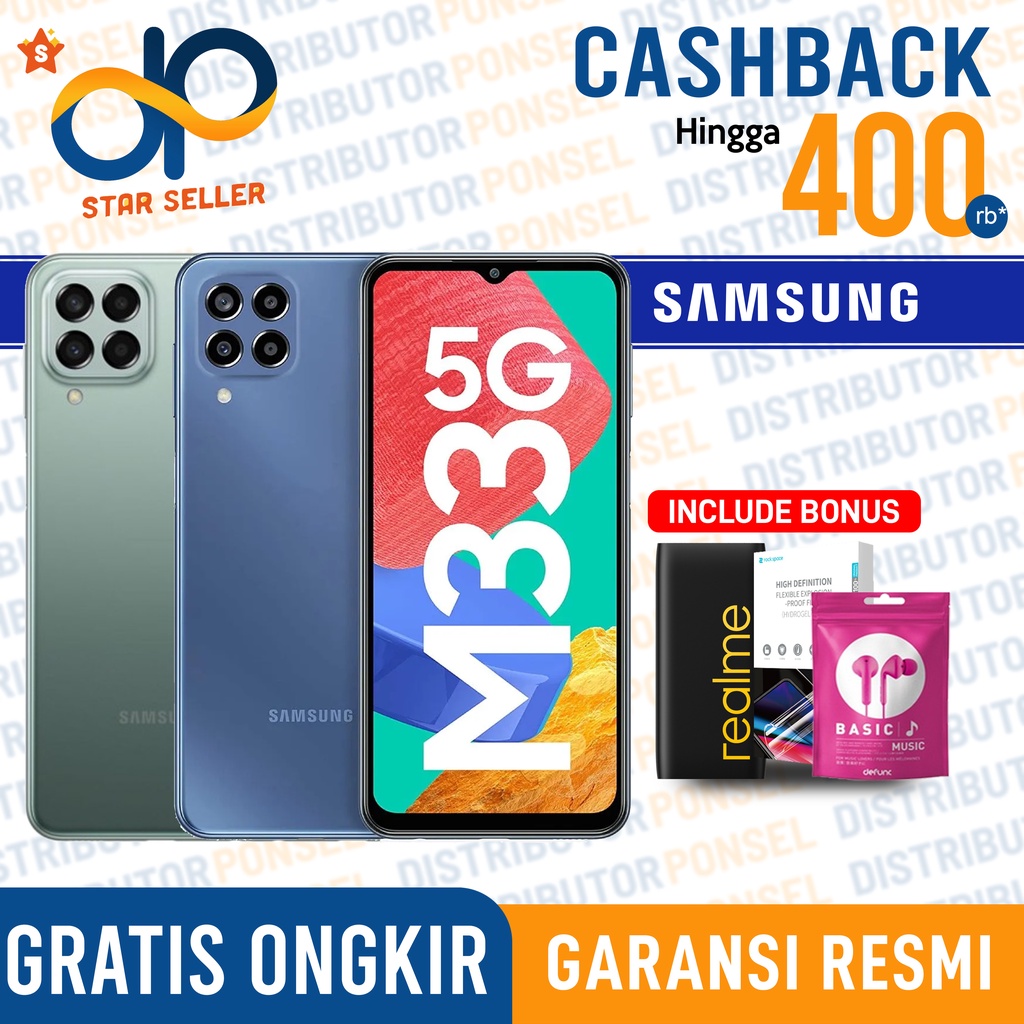 Samsung Galaxy M33 5G 8GB+128GB - 6GB+128GB Garansi Resmi Sein Samsung M33 8 GB 128 GB 6 GB 128 GB