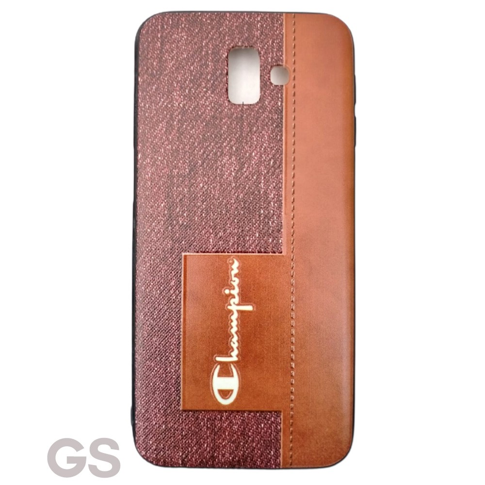 Casing SAMSUNG J6 PLUS   Motif Kayu Hardcase TPU case hp model cowok Fuze