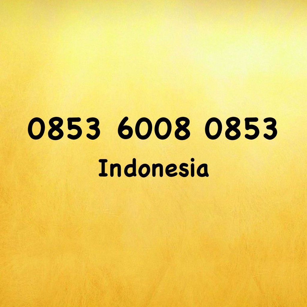 Nomor Cantik Kartu AS Seri Operator - 0853 6008 0853