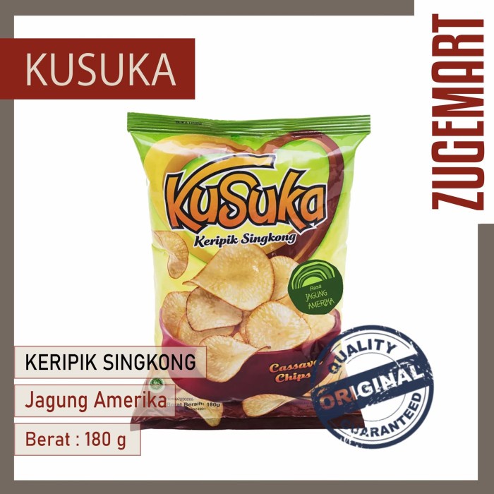 

Keripik Singkong Kusuka Jagung Amerika - 180gr