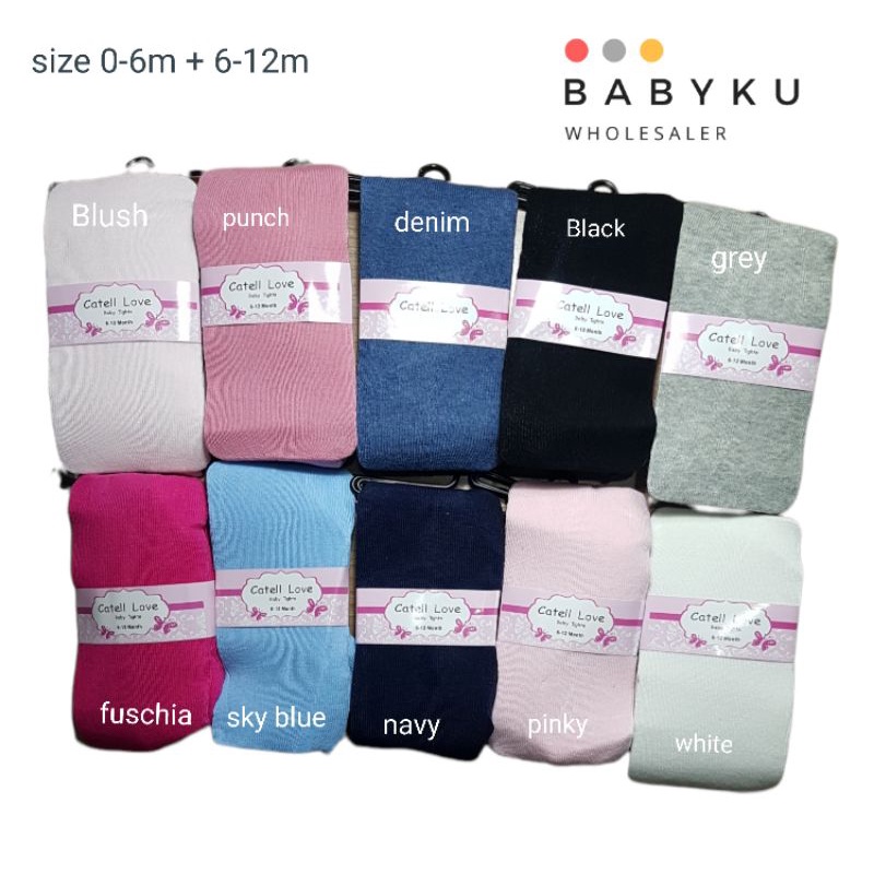 Legging GAP bayi polos tutup kaki / stocking baby polos catell love