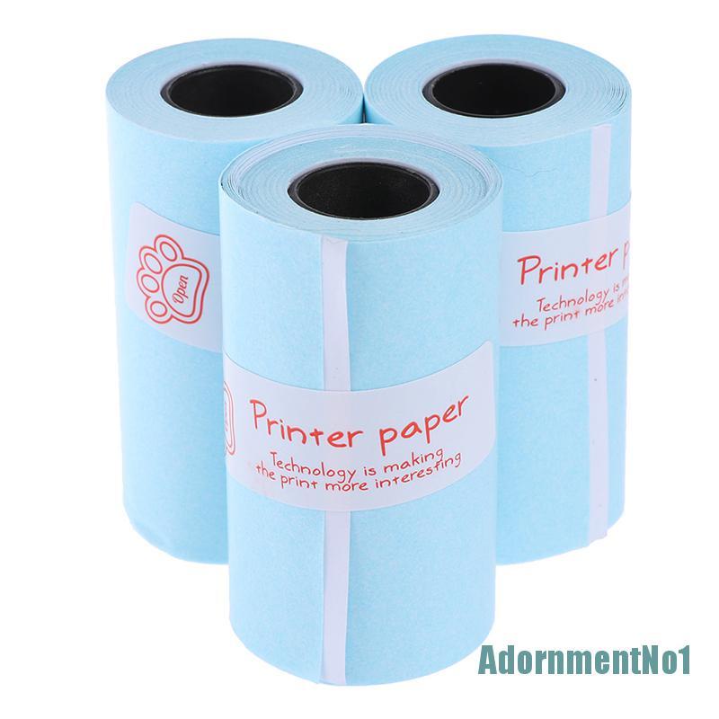 (AdornmentNo1) 3 roll Stiker Kertas thermal Motif Print