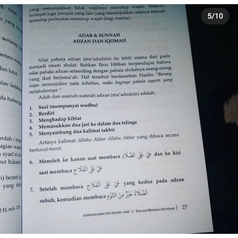 adab dan amaliyah sehari hari dalam bingkai sunah