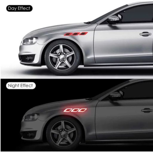 Stiker 3D Carbon Reflector Sticker Reflektor Mask Reflective Mobil