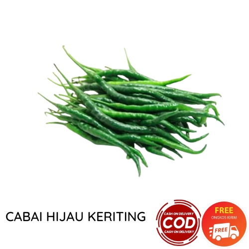 CABAI HIJAU KERITING 1 KG / 500 GR