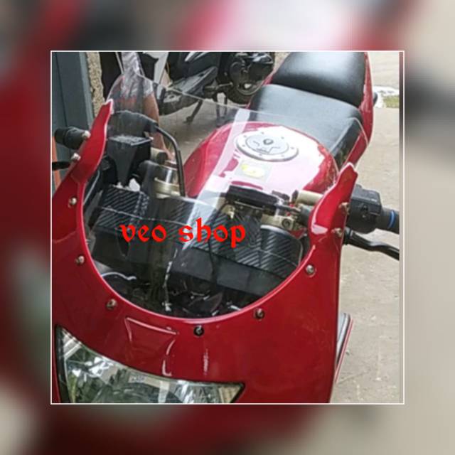 Visor ninja RR old lama clear bening windshield ninja RR old lama clear bening winsil ninja RR old