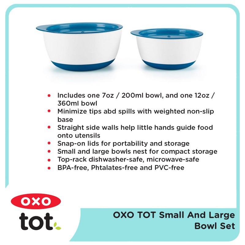 OXO TOT SMALL AND LARGE BOWL SET