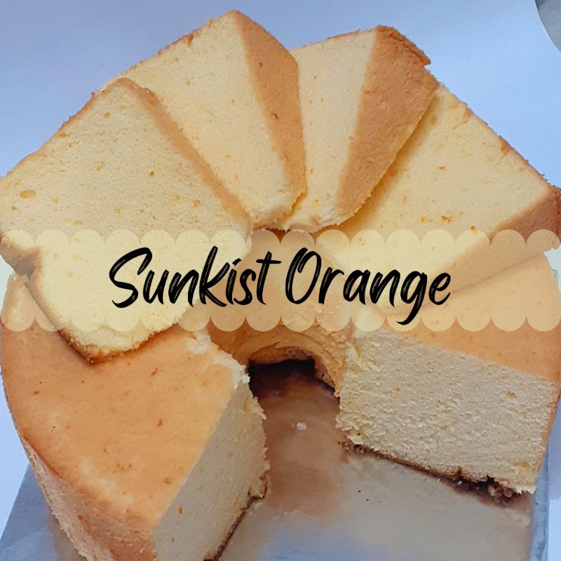

chiffon orange sunkist jeruk chiffon cake loyang 22 cm