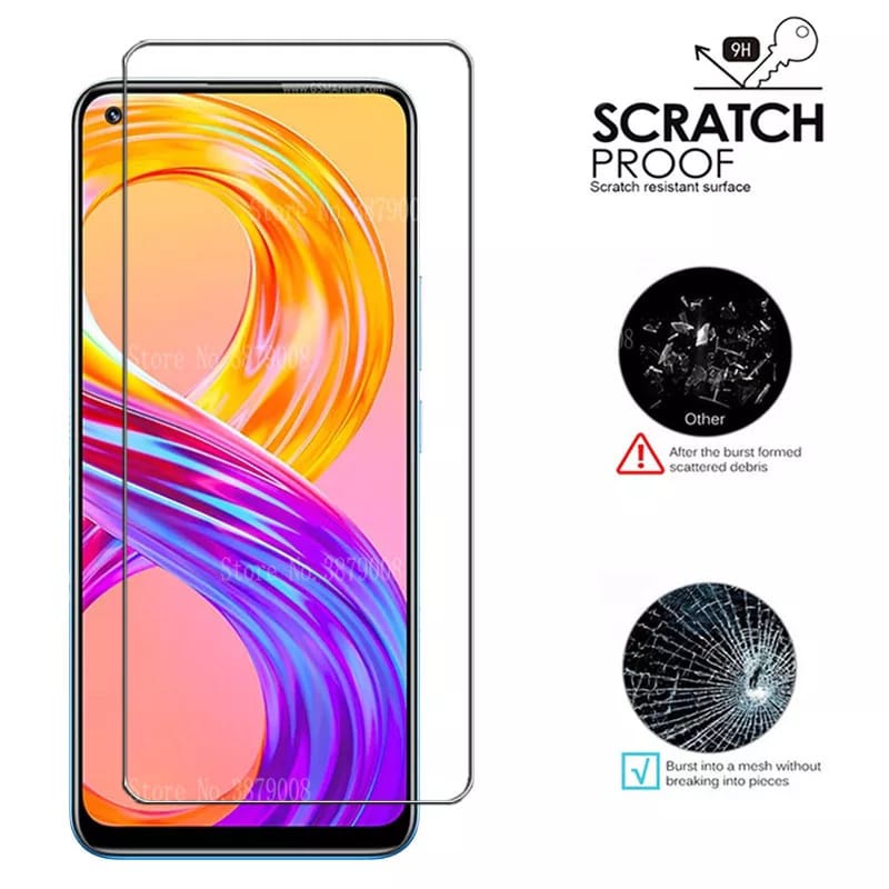 PROMO 2 in 1 Tempered Glass REALME 8 Pro + TG CAMERA Anti Gores Kaca Full Layar FULL COVER BENING