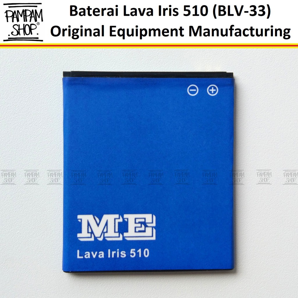 Baterai Lava Iris 510 BLV33 BLV 33 Original OEM Batre Batrai Battery Ori HP BLV-33