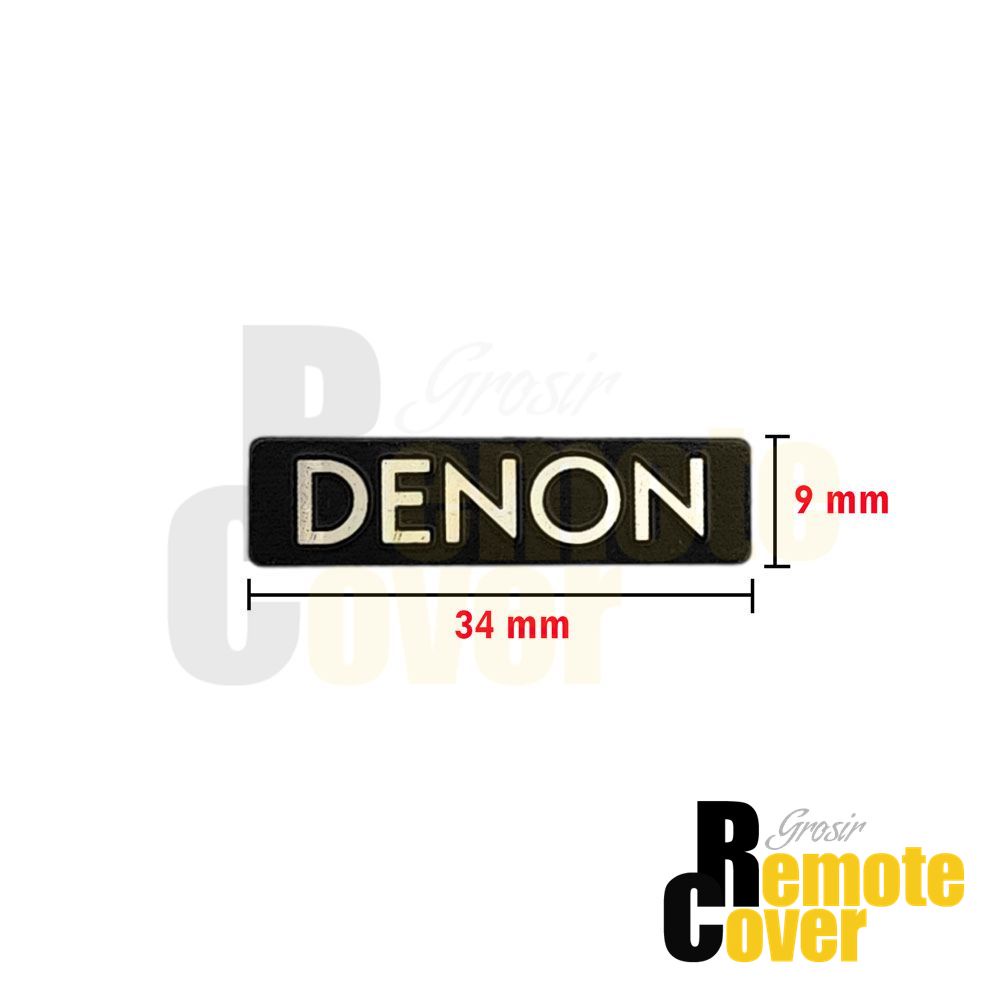 Emblem Aluminium Sticker Decals 3D Logo Denon Audio Speaker