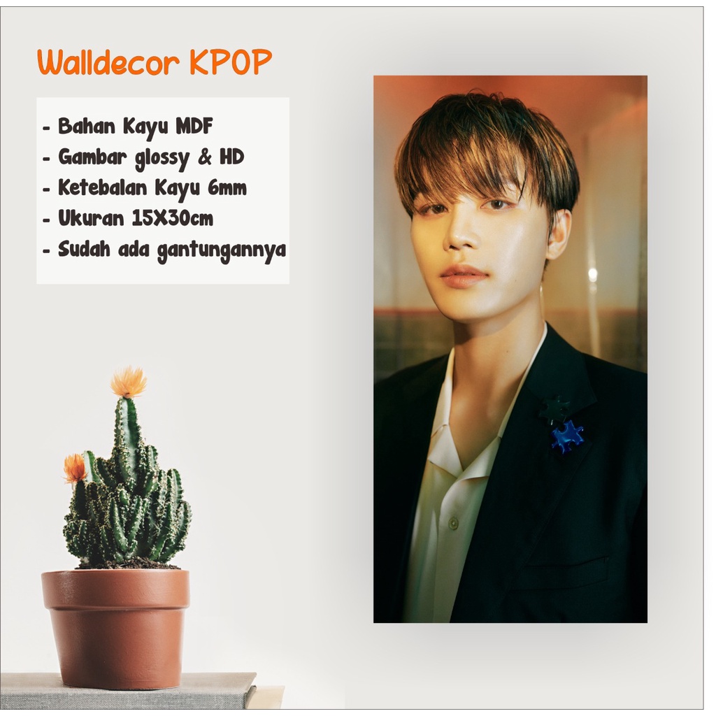 WALLDECOR NCT 127 TAEIL FAVORITE UKURAN 15X30 CM WALL DECOR POSTER KAYU HIASAN DINDING KPOP