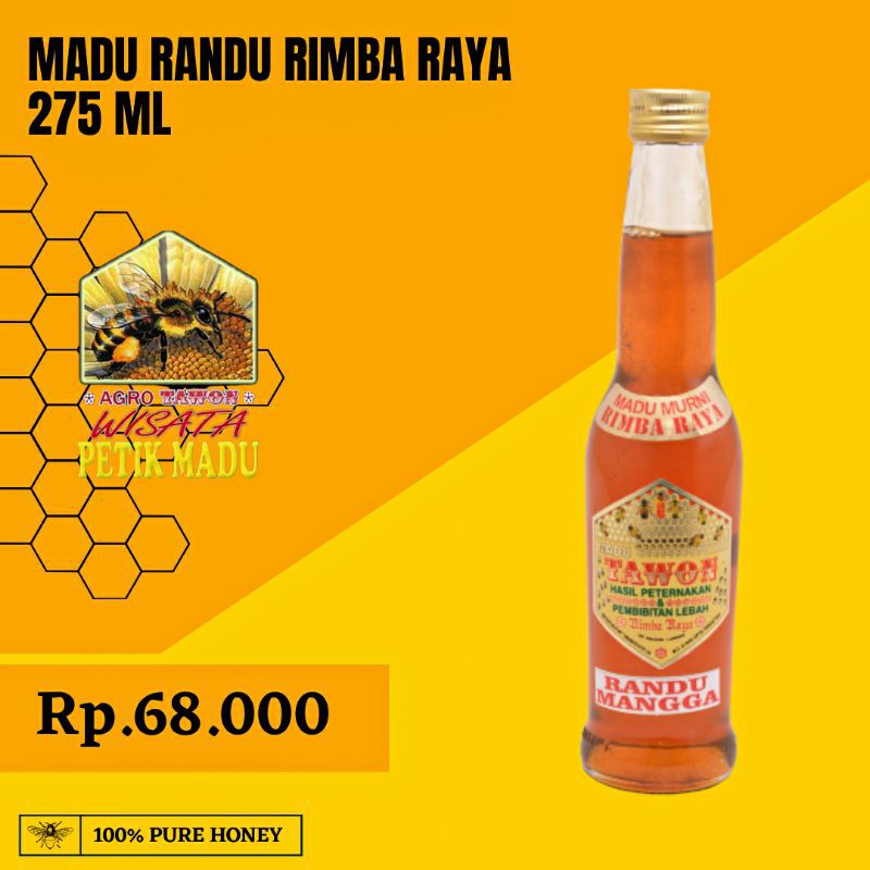 

Madu Randu Rimba Raya 275 ML Honey Kesehatan Lebah