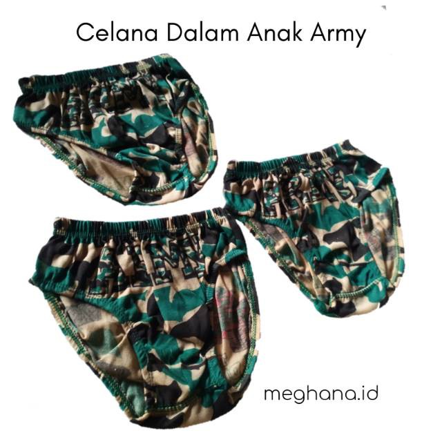 Celana dalam anak 3-4 Tahun Size S M L XL Army Doreng/ cd anak laki-laki /celana dalam anak murah cowok