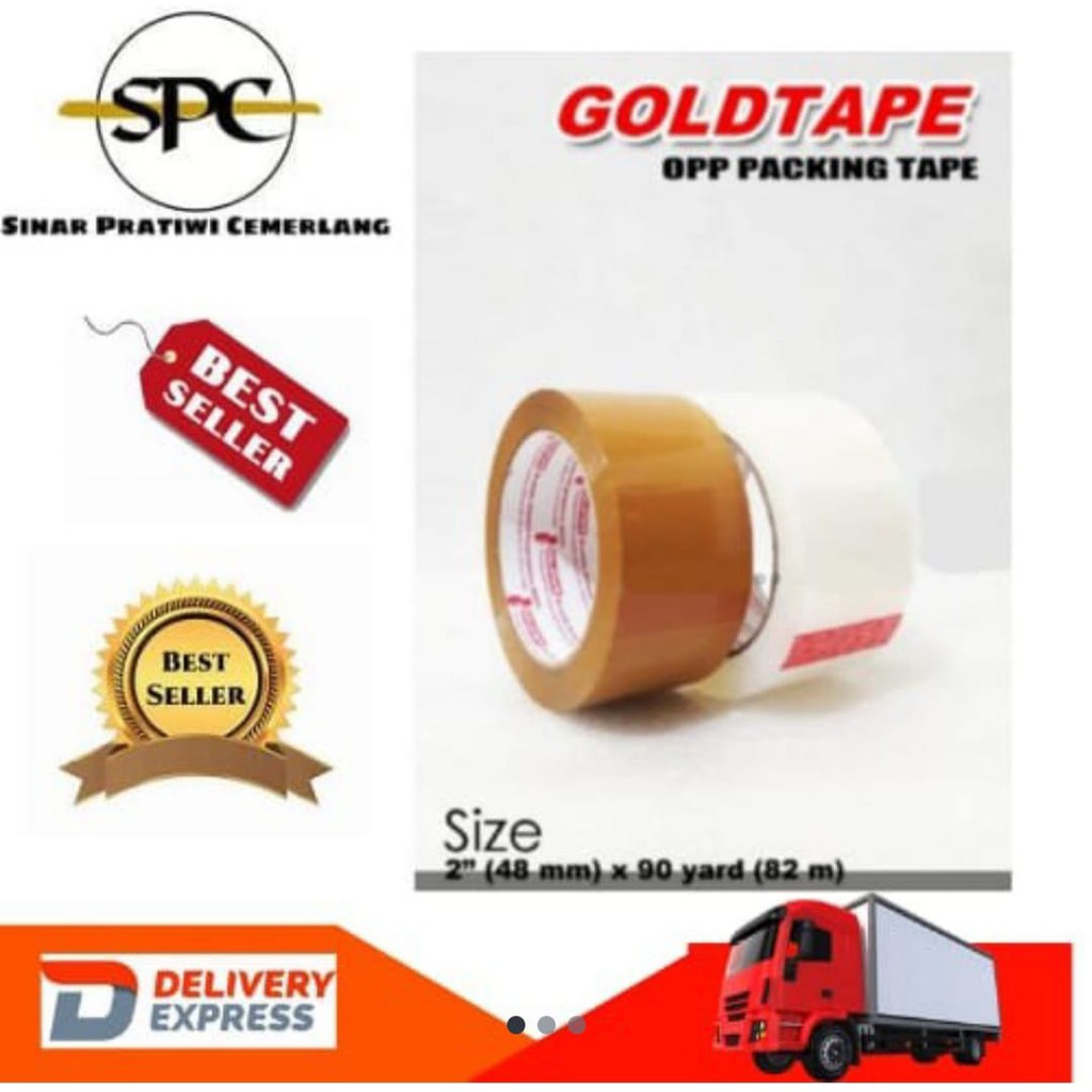 

GOLDTAPE Merah, Lakban / Plakban Murah