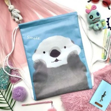 Aesthetic Tas Serut Sling Bag String Bag Preloved