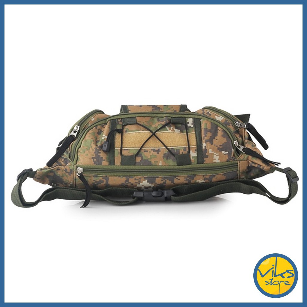 Tas Pinggang Pria Cowok Army Original Selempang Waistbag Besar Casual Premium Multifungsi Lokal