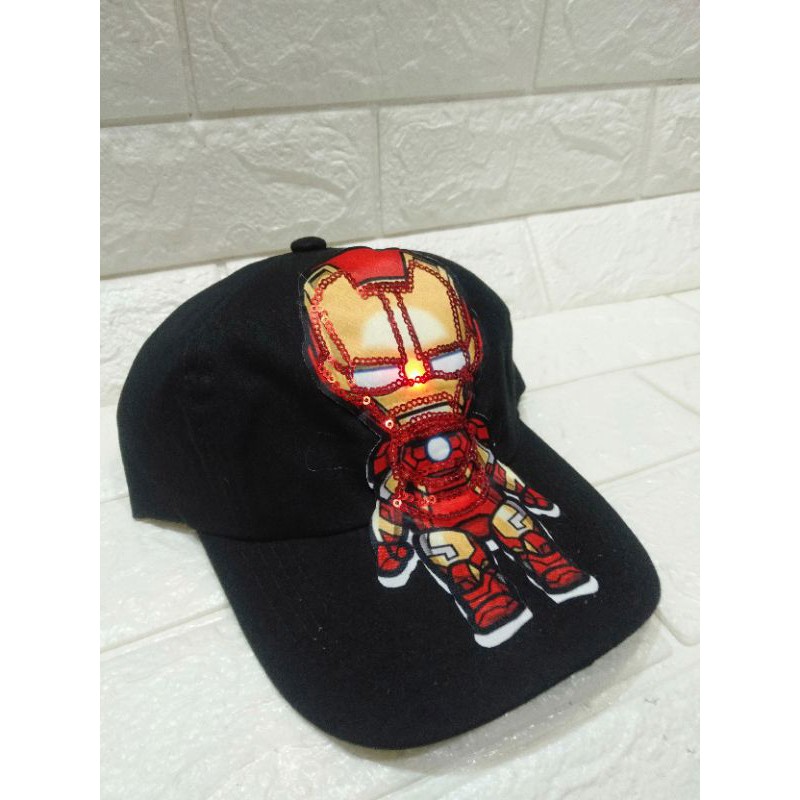 Topi anak karakter captain america semua Avenger led (nyala)bisa dipakai umur 1-10tahun