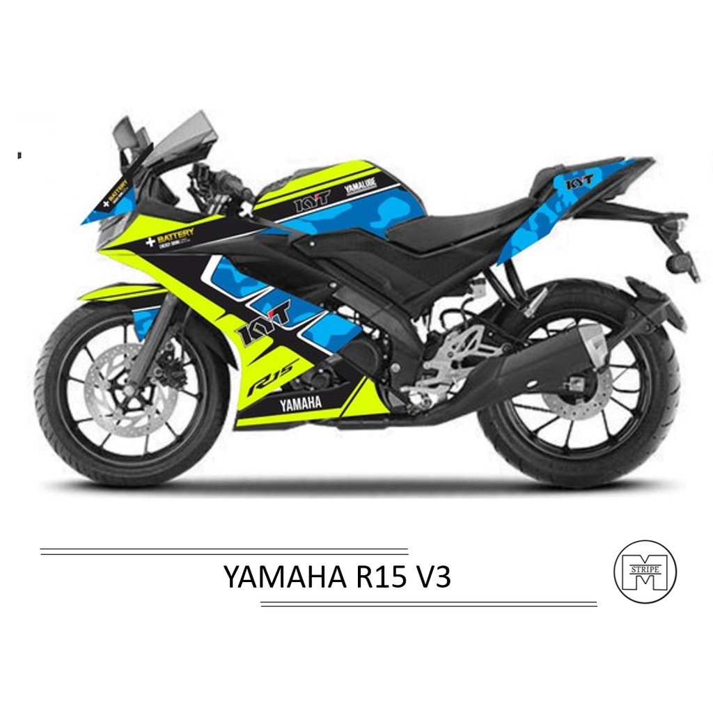 DECAL MOTOR R15 V3 / STRIPING YAMAHA R15 V3 / STICKER MOTOR VARIASI R15 V3