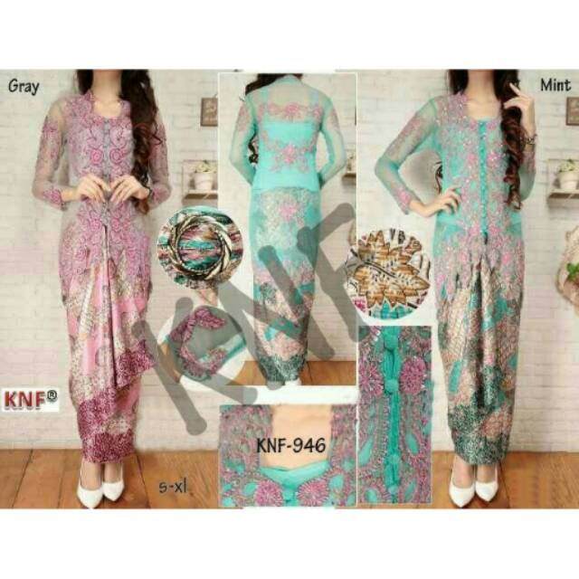 Kebaya payet kain lilit
