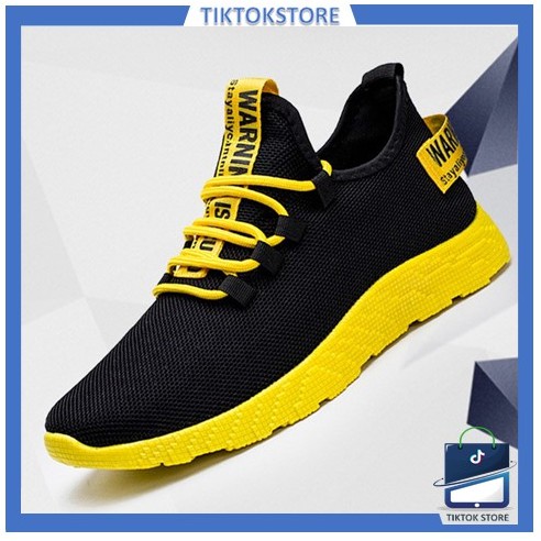 [IMPOR] TIKTOK - Sepatu Sport Warning Isecurd / Sepatu Sport Pria