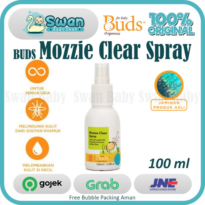 Buds Organics Mozzie Clear Spray 100ml / Anti Nyamuk