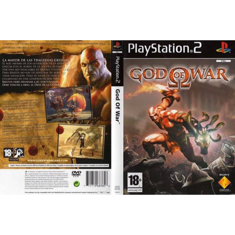 kaset game ps2 god of war 1
