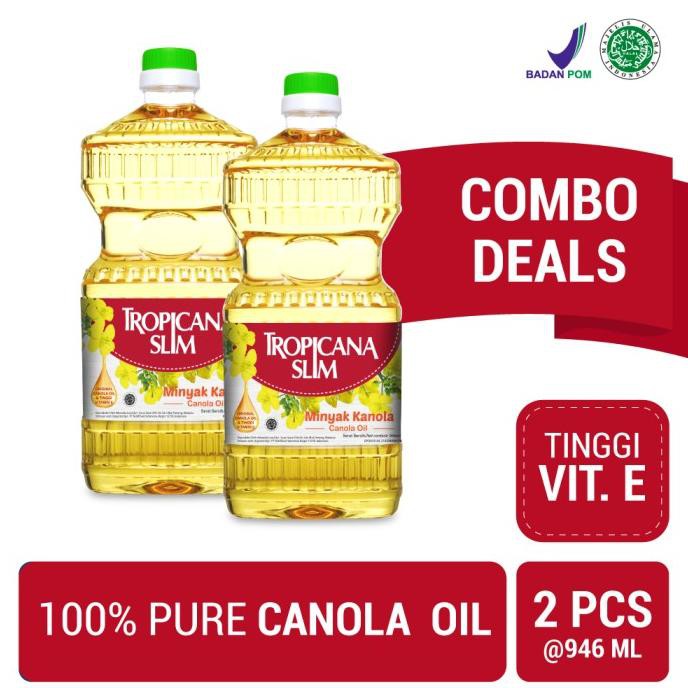 

READYY Twin Pack: Tropicana Slim Minyak Kanola 946ml SALE