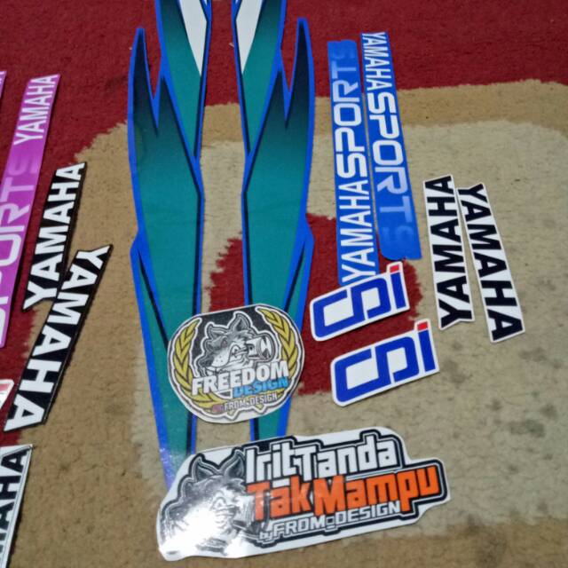 STRIPING YAMAHA ALFA MALAYSIA BIRU