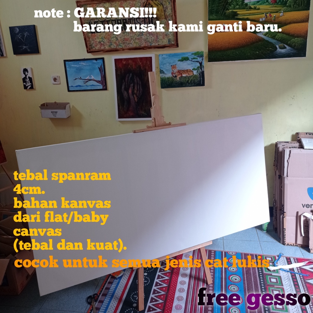 

kanvas lukis besar 80x170cm canvas lukis big jumbo 170x80cm