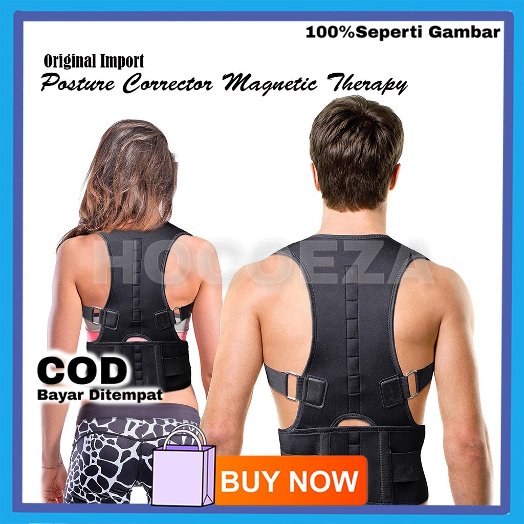 POSTURE CORRECTOR MAGNETIC THERAPY BRACE PENYANGGA PENEGAK PUNGGUNG BUNGKUK PERBAIKI POSTUR VA135